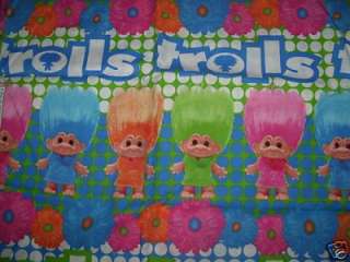 TROLL DOLL FLOWER CRIB QUILT BLANKET PERSONALIZE  