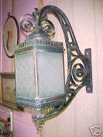 1920s Exterior Wrought Iron light sconce~LARGE~  