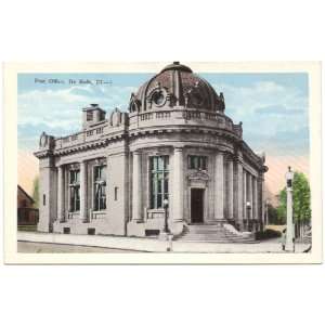   Vintage Postcard   Post Office   DeKalb Illinois 