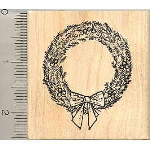  Christmas Wreath Rubber Stamp: Arts, Crafts & Sewing