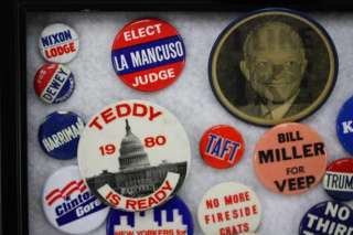   of 62 Presidential / Governor Campaign Political Pins  