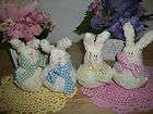 set of 4 honey and me rolly polly bunny set