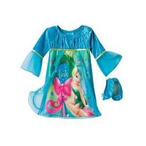 Tinkerbell Gown & Slipper Set/Tinkerbell pajamas/Tinkerbell Nightgown 