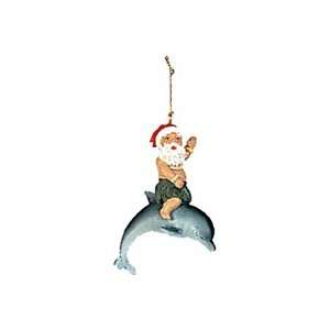  Poly Resin Xmas Ornament / Riding Dolphin: Home & Kitchen