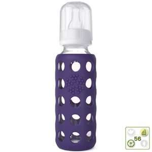 Royal Purple Baby Bottle  Glass 9oz (250ml)