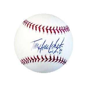  Todd Hollandsworth Signed Baseball   inscried 96 NL ROY 