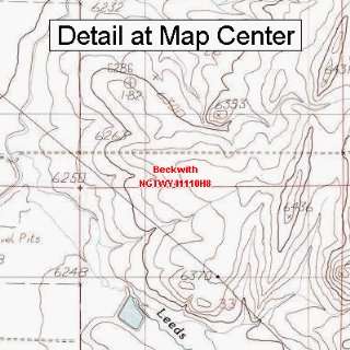  USGS Topographic Quadrangle Map   Beckwith, Wyoming 