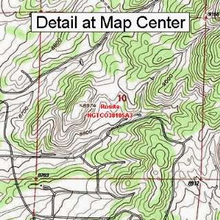  USGS Topographic Quadrangle Map   Rosita, Colorado (Folded 