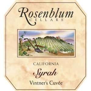 2009 Rosenblum Vintners Cuvee Syrah 750ml Grocery 