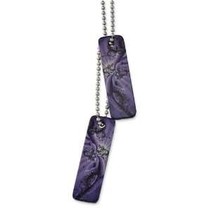  Stainless Steel Purple Haze Color Thin Pendnat 24in 