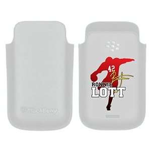  Ronnie Lott Silhouette on BlackBerry Leather Pocket Case 