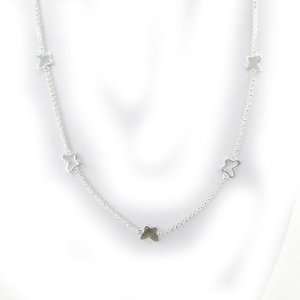  Necklace silver Ronde De Papillons.: Jewelry