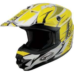   G Max GM76X Helmet Yellow/White/Black Medium