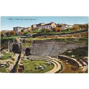   Postcard Ruins of the Roman Theater Fiesole Italy 
