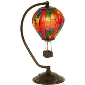  Hot Air Balloon Glass Accent Table Lamp: Home Improvement