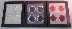 Double Matted 4 x 5 button/coin Riker display cases/Display Civil 