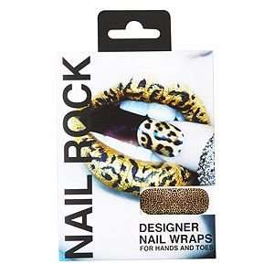  Nail Rock Designer Nail Wraps, Leopard, 1 ea Beauty