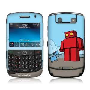   MS EXDG40015 BlackBerry Curve  8900  EXPLODINGDOG  Red Robot Skin