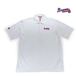  Atlanta Braves MLB Excellence Polo Shirt (White): Sports 