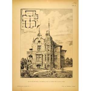  1891 Print House Charlottenburg Germany Architecture 