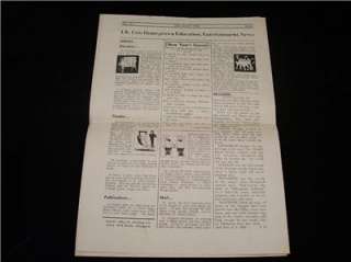 ORIGINAL JAN. 1945 OFLAG 64 ITEM WWII POW CAMP NEWSPAPER PRISONER OF 
