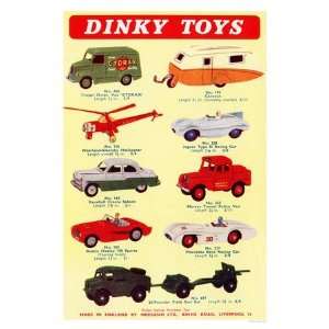  Retro Toy Advert Prints Dinky Toys   Toy Advert   40x30cm 