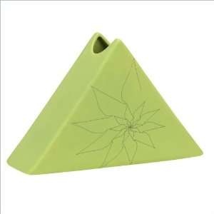  Zuo Bridget Triangular Vase Small in Green