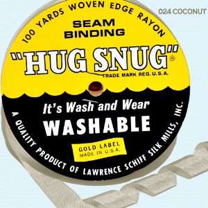   Seam Binding Hug Snug Ribbon Color Coconut #024 Arts, Crafts & Sewing
