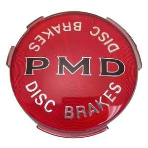    PONTIAC PMD WHEEL COVER EMBLEM, DISC BRAKES, RED: Automotive
