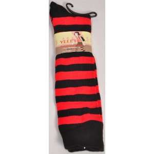  Ladies Red/black Knee High Sock By Yelete 