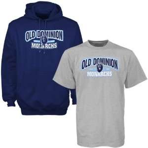  Old Dominion Monarchs Navy Blue Hoody Sweatshirt & T shirt 