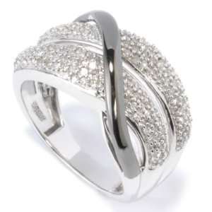 14K White Gold / Black Rhodium Diamond Ring Jewelry