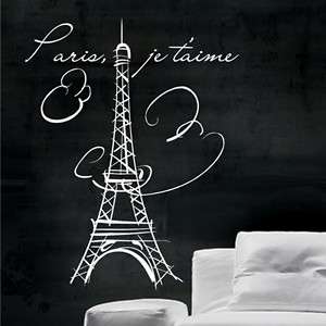 Eiffel Tower Paris Vinyl Wall Decals Stickers Art #007  