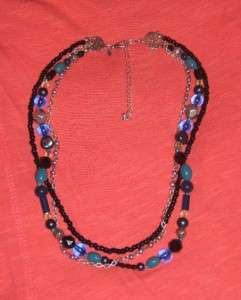 Premier Designs Jewelry Midnight Blue Necklace  