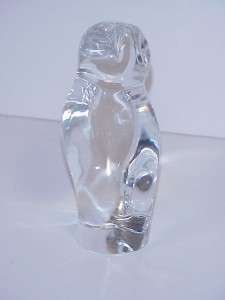 baccarat crystal owl figurine