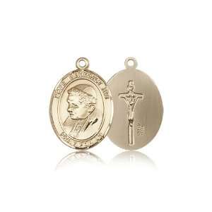  14kt Gold Pope Benedict XVI Medal 3/4 x 1/2 Inches 8235KT 