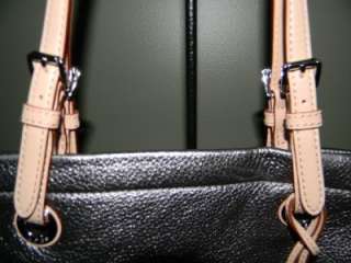 NWT Michael Kors Pewter Gunmetal Metallic Large Leather Purse Handbag 