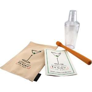 Lewis Ice Bag Cocktail Set with Muddler and Shaker:  