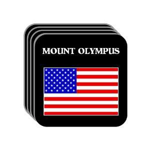  US Flag   Mount Olympus, Utah (UT) Set of 4 Mini Mousepad 