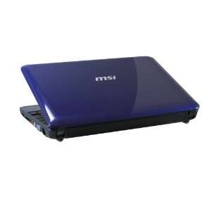  MSI U100 013US 10.1 Inch Blue Netbook   3 Hour Battery 