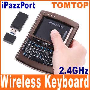 Mini 2.4GHz iPazzPort Voice Wireless Keyboard Mouse Touchpad Speaker 