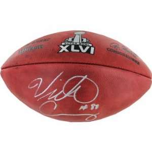  Victor Cruz Autographed Super Bowl XLVI Football: Sports 