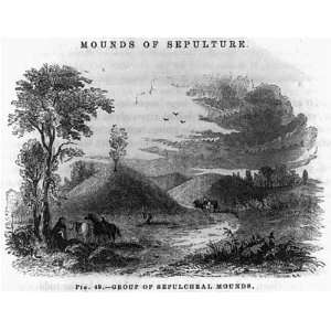 Moundsville,WV,Sepulchral Mounds,1848,Ancient Indian