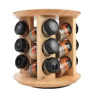   Bart Spices Jars In Natural Hevea Wood (Gift Boxed)