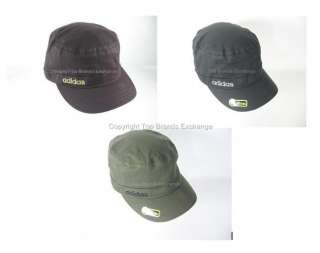 Adidas Militia Military Cadet Hat Cap Black Brown Green Mens Womens 