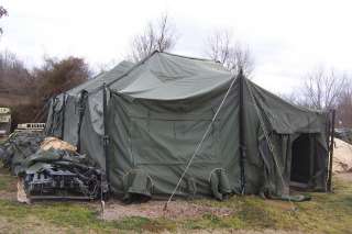   TENT MGPTS SURPLUS 18 X 36 HUNTING ARMY FAIR GOOD CONDITION  