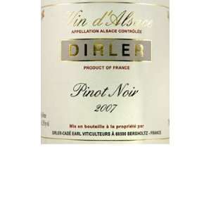  2007 Dirler Cade Pinot Noir Estate 750ml Grocery & Gourmet Food