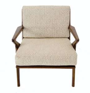 Danish Mid Century Modern Z Style Chair New Upholstery  