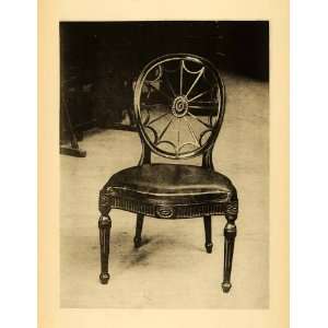  1897 Collotype Chippendale Mahogany Chair Edgar Willett 