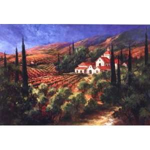  Tuscan Monastery Finest LAMINATED Print Art Fronckowiak 